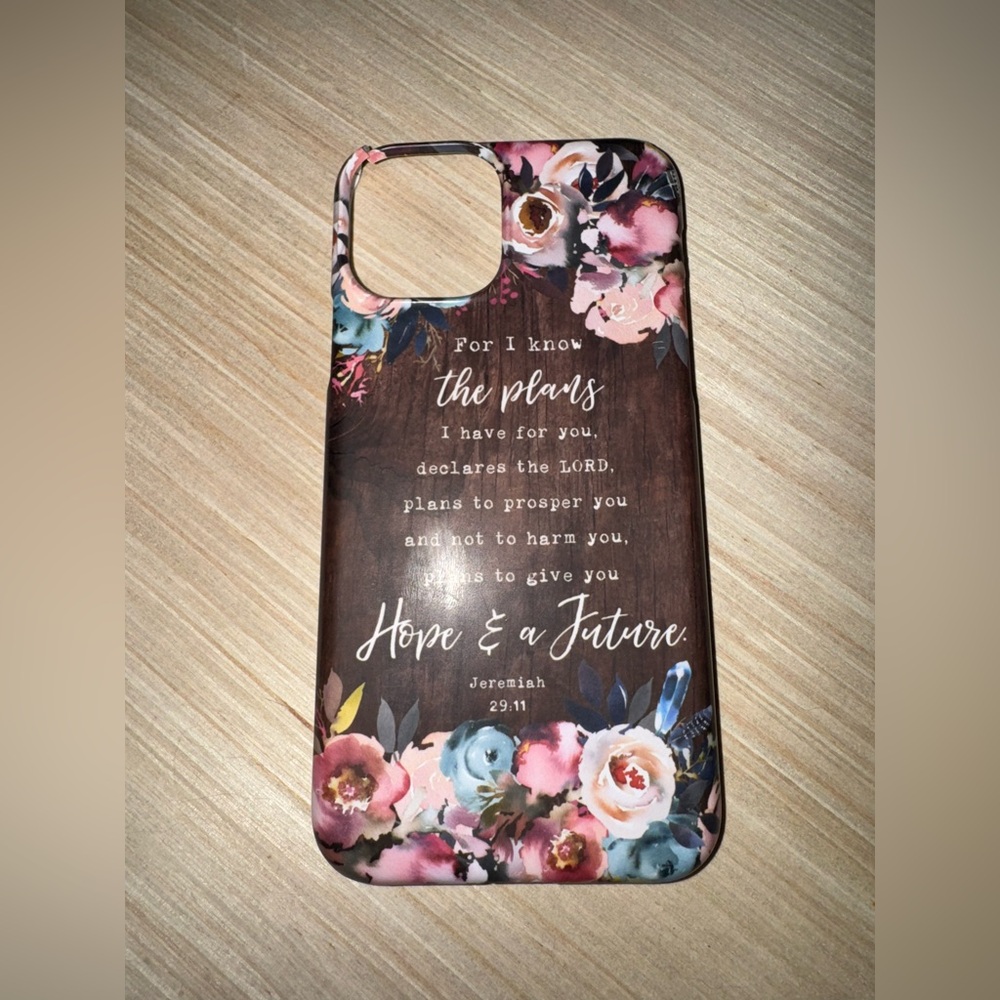iPhone 11 Pro Jeremiah 29:11 Christian wood grain matte finish